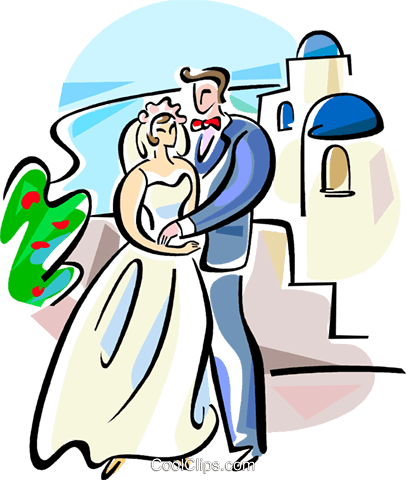 Greek Wedding Royalty Vector Clip Art Vc - Greek Wedding Cartoon (406x480)