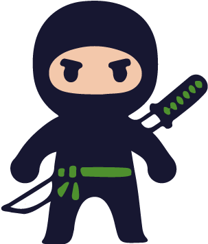 Green Belt - Cartoon Ninja (332x407)