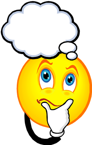 Clipart Thought Bubble Png - Thinking Clipart (300x473)