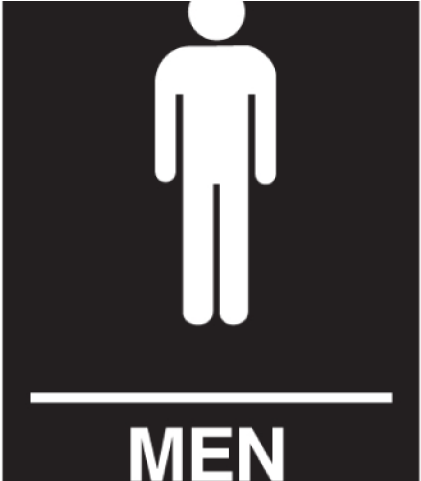 Bathroom Clipart Men's - Mens Bathroom Sign Png (640x480)