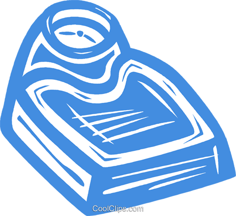 Bathroom Scale Royalty Free Vector Clip Art Illustration - Bathroom Scale Royalty Free Vector Clip Art Illustration (480x439)