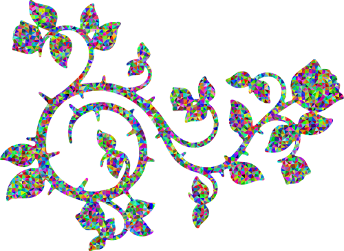 Flowers With Thorns Drawing (500x364)