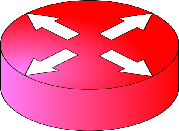 Router Network Symbol Vector Clip Art - Router .png (600x441)