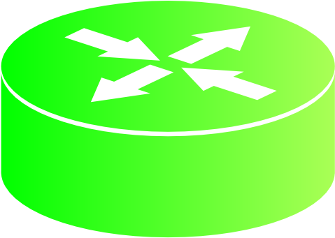 This Free Clip Arts Design Of Router 3d Green Grad - This Free Clip Arts Design Of Router 3d Green Grad (600x399)