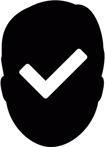 Head With Check Mark Png File - Check Icon Vector Png (512x512)