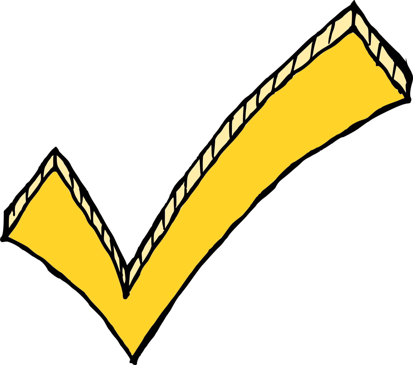 1747 X 1546 7 - Transparent Check Mark (1747x1546)