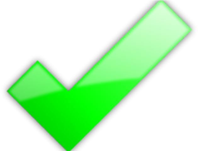 Picture Stock Checkmark Clipart Green - Green Check No Background (629x481)