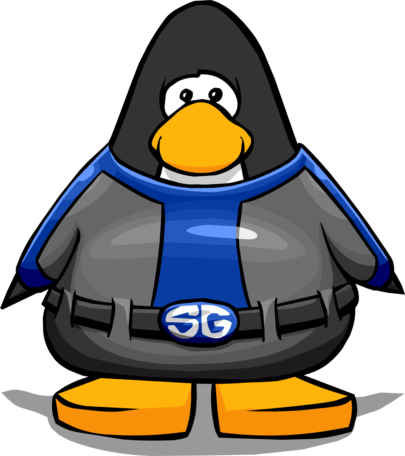 Shaow Clipart Penguin - Penguin From Club Penguin (1380x1554)