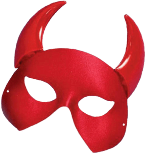 Devil Horn Mask Transparent Png Clipart , Png Download - Devil Mask (501x527)