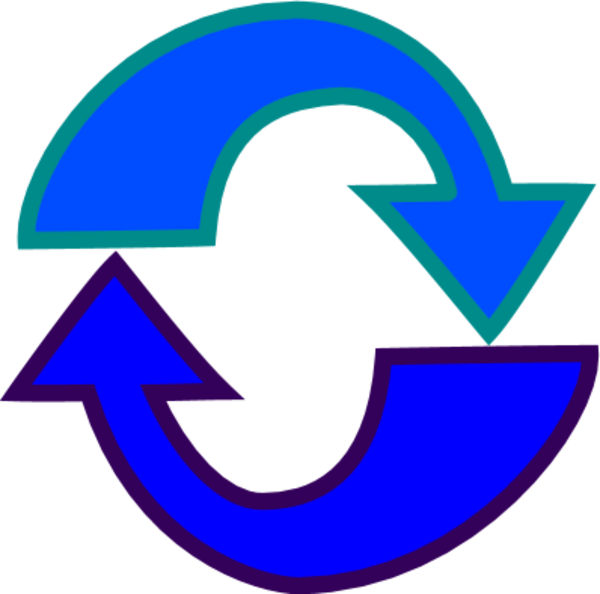 Refresh Button Clip Art - Emblem (600x594)