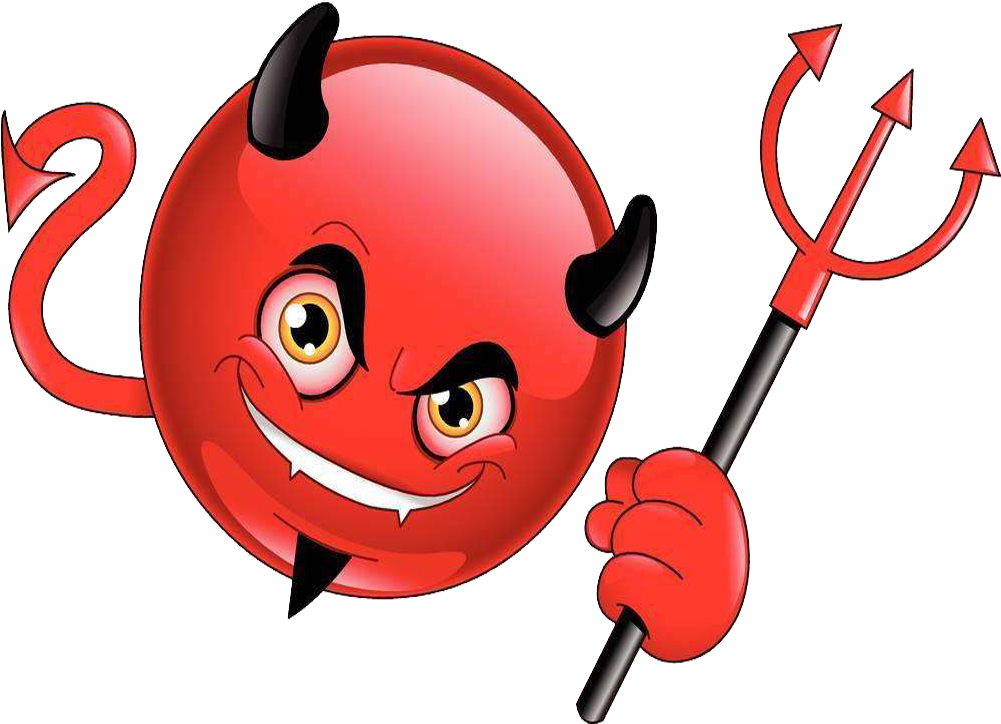 Satan Clipart Devil Emoji - Satan Clipart Devil Emoji (1001x724)