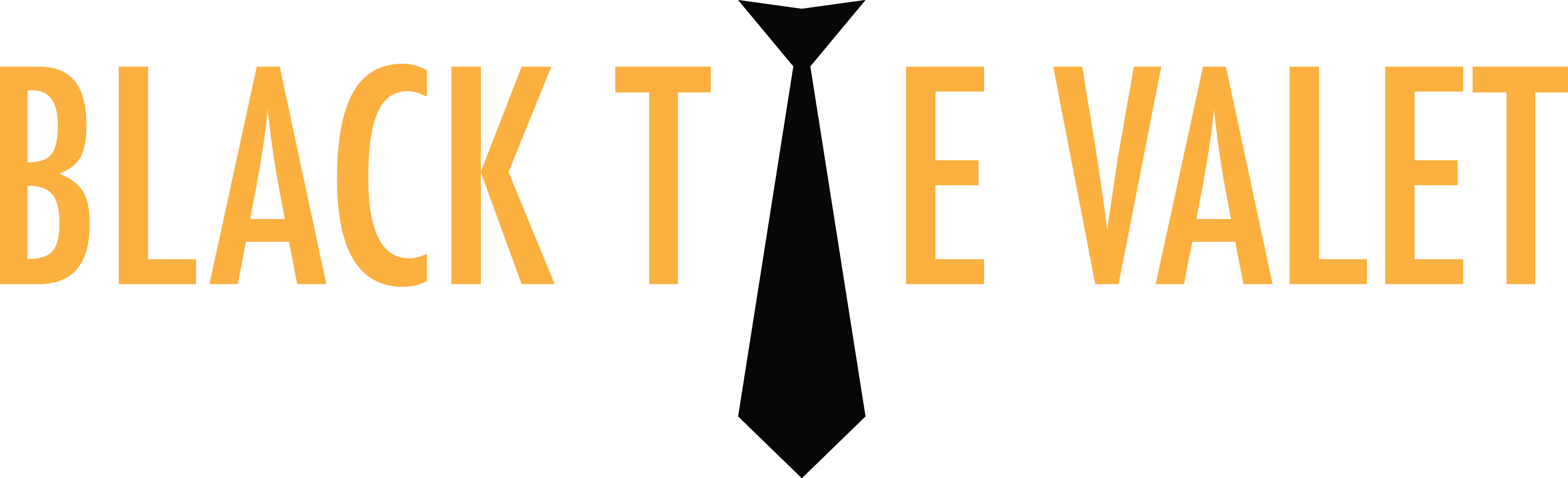 Black Tie Valet - Sign (4121x1257)