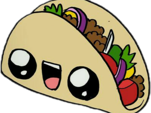 Drawn Tacos Kawai - Cute Food 365 Sketches (640x480)