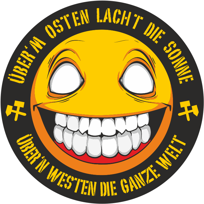 Aufkleber Berm Osten Lacht Die Sonne - Sticker (800x800)