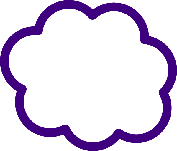 Clip Art At Clker Com Vector Online - Cloud Clip Art (600x514)