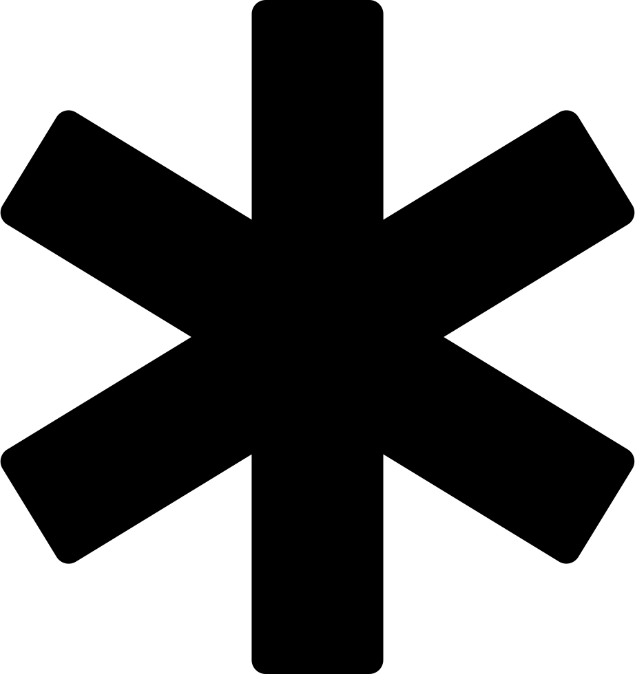 Emergency Medical Services Openclipart Vector Graphics - Black Star Of Life (922x980)