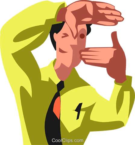 Empresário Com Foco Na Livre De Direitos Vetores Clip - Schwerpunkte Clipart (448x480)