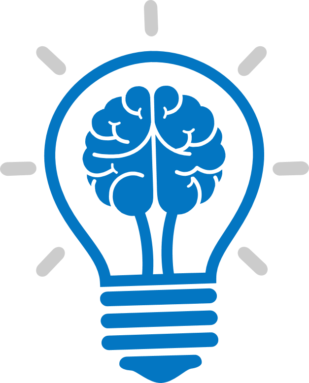 Light Brain Incandescent Bulb Cartoon Icon Clipart - Brain Idea Icon Png (627x778)