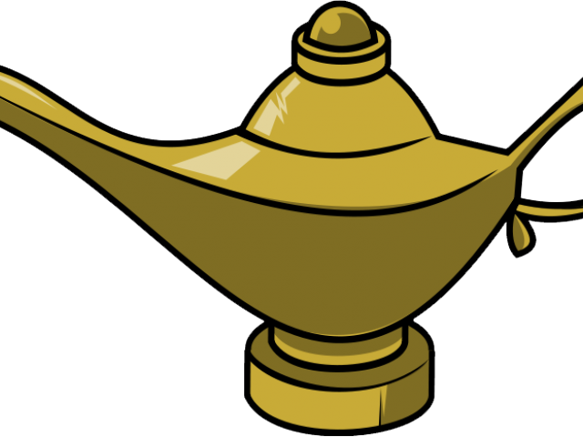 Lamp Clipart Cute - Aladdin Lamp Clipart Png (640x480)