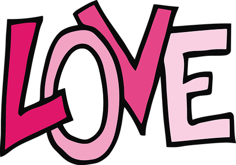 Love, Font, Headline, Text, Valentine - Love Clipart (485x340)