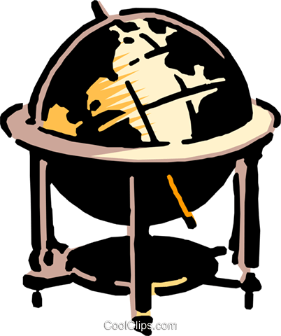 Globo Livre De Direitos Vetores Clip Art Ilustração - Globo Livre De Direitos Vetores Clip Art Ilustração (402x480)