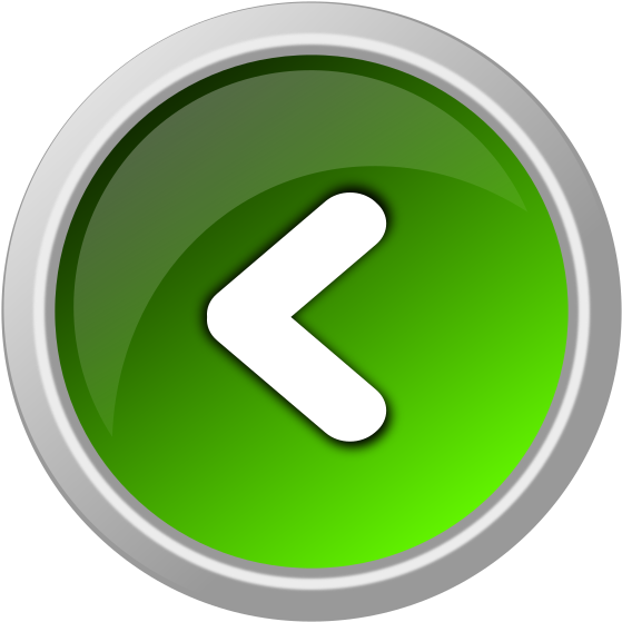 Modified Green Arrow Left Button Clip Art - Arrow Button Png Green (600x600)