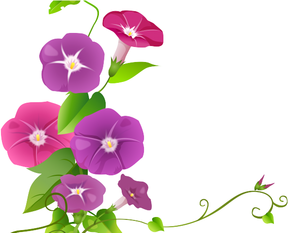 Flowers Borders Clipart Transparent - Embroidery Flowers Transparent Background (640x480)