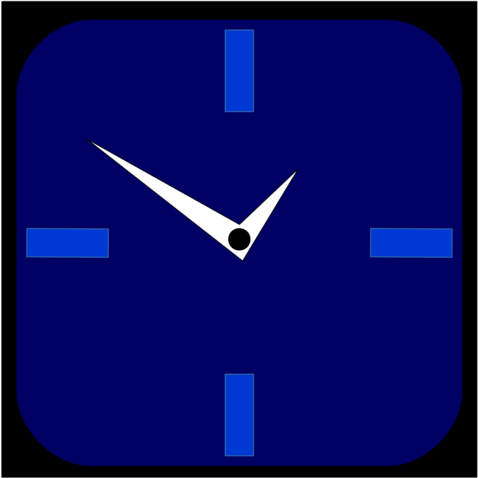 Brand Line Angle Clock - Wall Clock (1061x750)