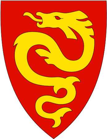 Selma Depicted In The Coat Of Arms Of Seljord Municipality - Serpent Coat Of Arms (360x450)