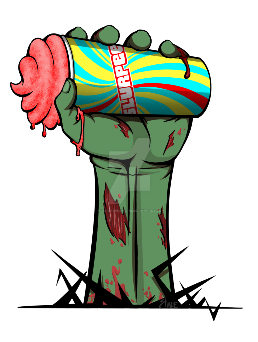 Slurpees On Deviantart Png Slurpee Cup Drawing - Slurpee Cartoon Png (1024x1368)