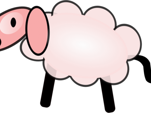 Drawn Sheep Clipart - Pecora Clipart (640x480)