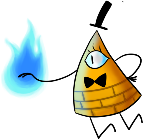Dorito Demon Bill Cipher By Randa Lieren - Illustration (1024x748)