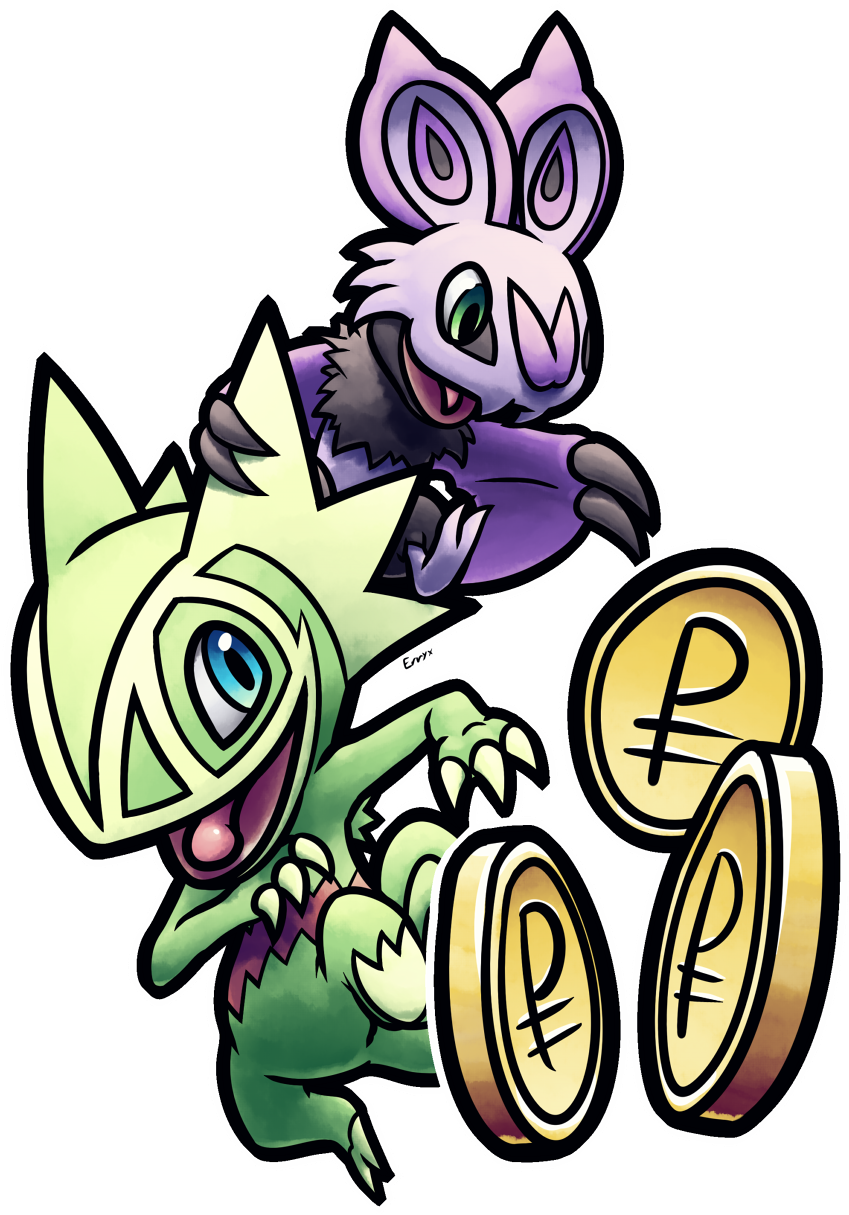 Kecle Noibat By Erryx On - Kecleon And Noibat (960x1280)