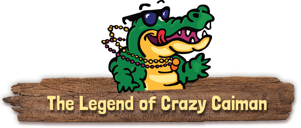 Deep In The Louisiana Cajun Country, Back In The Swamps - Cartoon (1150x490)