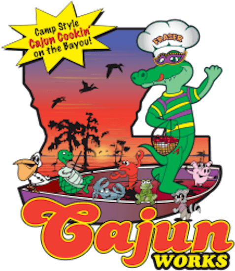 Custom "fraser" Gator Door Pull For Cajun Works Restaurant - Cartoon (500x551)