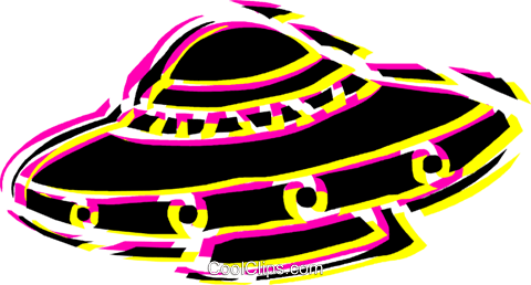 Ufo Royalty Free Vector Clip Art Illustration - Graphic Design (480x258)