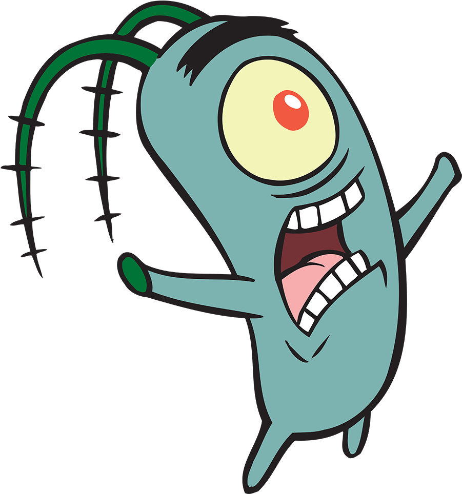 Plankton Transparent Phytoplankton Clipart Pictures - Spongebob One Eyed Character (950x1000)