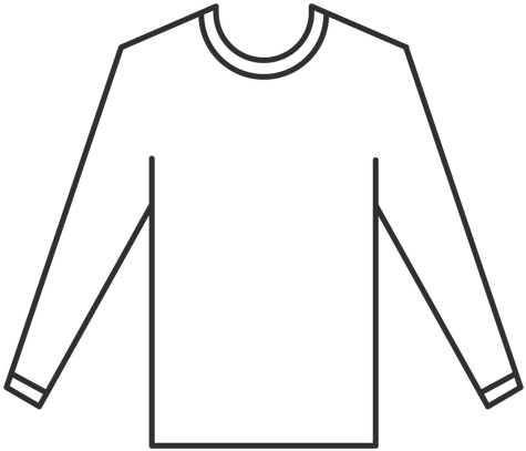 512 X 512 2 - Long Sleeve T Shirt Template Png (512x512)