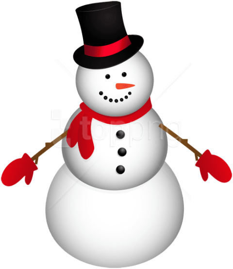 Free Png Snowman With Red Scarf Png - Snowman (480x552)