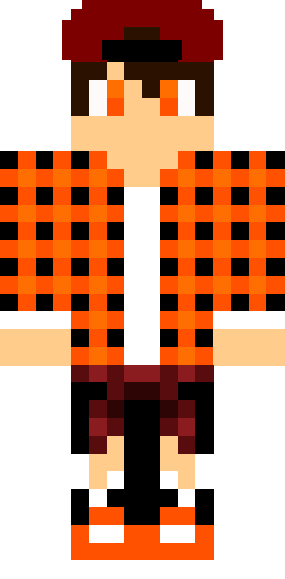 Skin Com Camisa Xadrez - Skin Com Camisa Xadrez (321x651)
