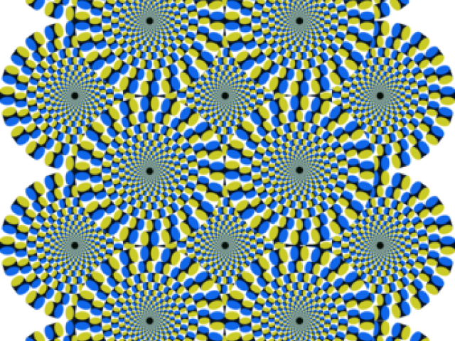 Illusion Clipart Eye - Try To Find The Black Dot (640x480)