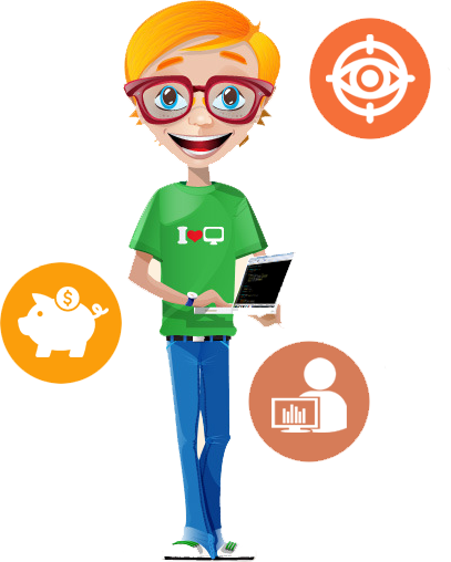 Dedicated And Offshore Developers - Cartoon (407x508)