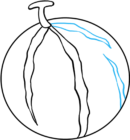 How To Draw Watermelon Slice - Chord Of Circle (435x466)