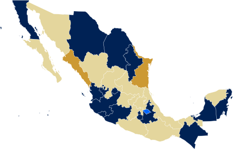 State Recognition Of Same Sex Relationships In Mexico - Mexico Population Map 2016 (460x294)