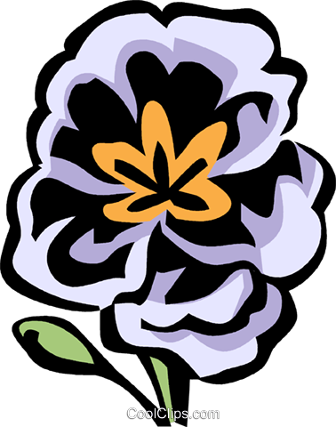 Primrose Royalty Free Vector Clip Art Illustration - Primrose Royalty Free Vector Clip Art Illustration (378x480)