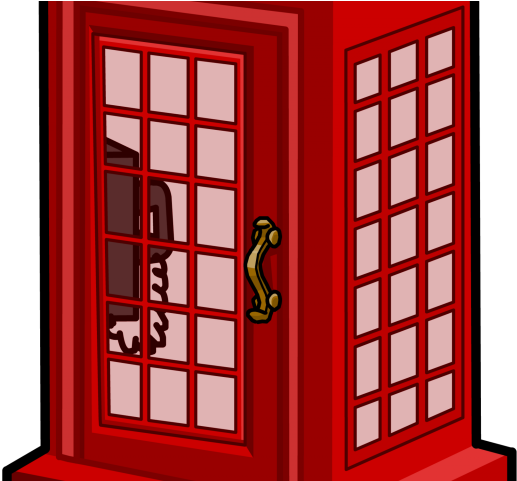 Phone Box Clipart Transparent - Telephone Booth (640x480)