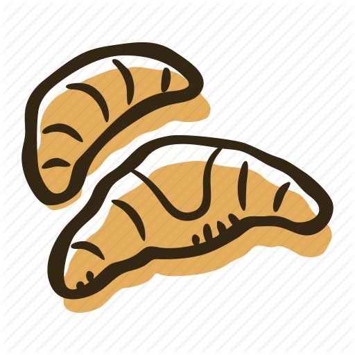 Croissant Vector Cartoon Chocolate - Illustration (512x512)