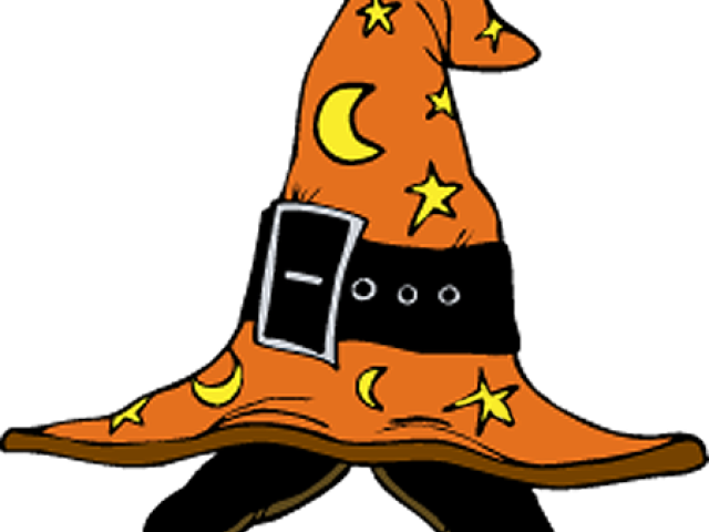 Dog Clipart Halloween - Wizard Hat (640x480)