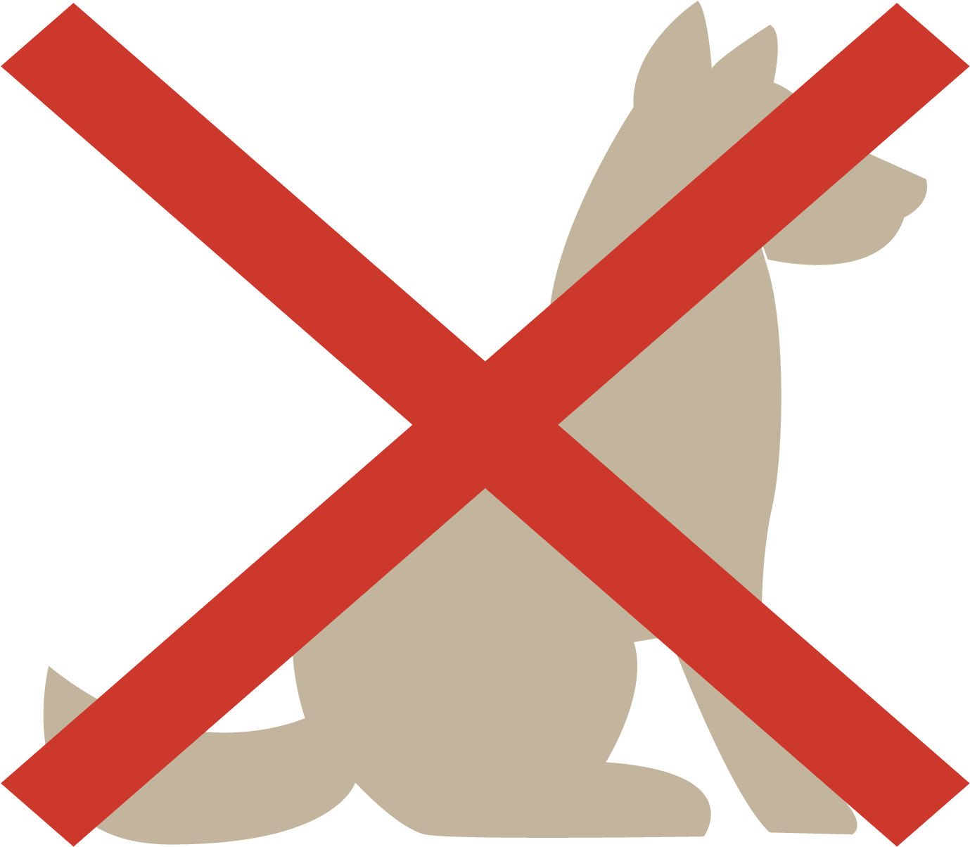 We Regret To Do Not Accept Our Friends Dogs And Cats - Graphic Design (1772x1772)