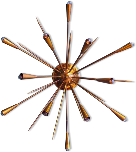 Light Brass Chandelier Fixture Sconce Download Free - Wall Clock (458x511)